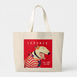 BULL TERRIER CAKE HOLE- TOTE BAG JUMBO STOFFBEUTEL