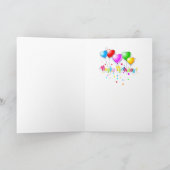 Bull Terrier Cartoon Card "Happy Birthday" Karte (Innenseite)