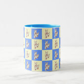 Bull Terrier Checkered Tasse (Mittel)