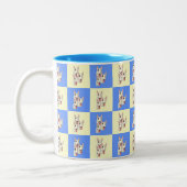 Bull Terrier Checkered Tasse (Links)