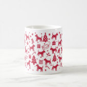 Bull Terrier Christmas Design Kaffeetasse (Mittel)