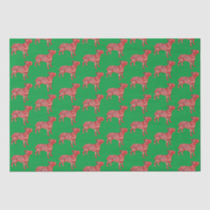 Bull Terrier Christmas Hund Niedliche Silhouette G Seidenpapier