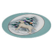 Bull Terrier Christmas Schneidebrett (Ecke)