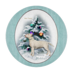 Bull Terrier Christmas Schneidebrett