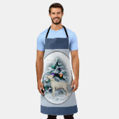 Bull Terrier Christmas Schürze (Getragen)