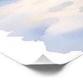 Bull Terrier Cozy Cottage Christmas Tree Art Poster (Ecke)