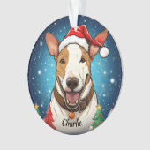 Bull Terrier Custom Christmas Ornament (Vorderseite)