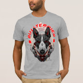 BULL TERRIER Cyberpunk Samurai Elite T-Shirt (Vorderseite)