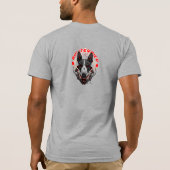 BULL TERRIER Cyberpunk Samurai Elite T-Shirt (Rückseite)