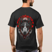 BULL TERRIER Cyberpunk Samurai Elite T-Shirt (Rückseite)