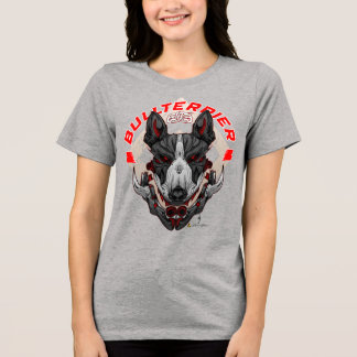 BULL TERRIER Cyberpunk Samurai Elite Tri-Blend Shirt