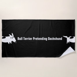 Bull Terrier Dackel Strandtuch