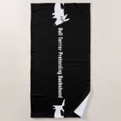 Bull Terrier Dackel Strandtuch (Vorderseite)