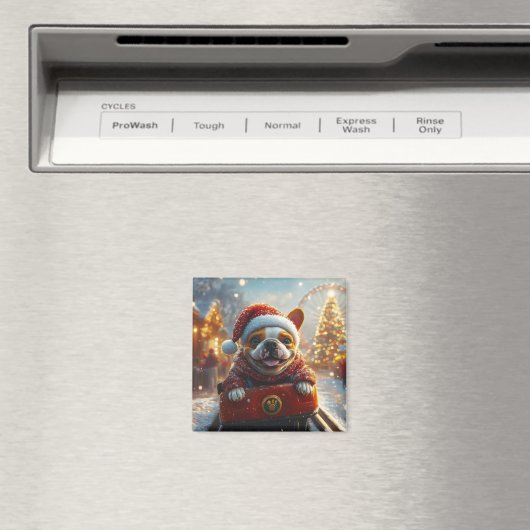 Bull Terrier Dog Christmas Magnet (In Situ (Geschirrspüler))