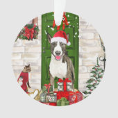 Bull Terrier Dog Christmas Ornament (Vorderseite)