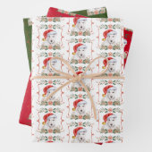 Bull Terrier Dog Christmas Pattern Geschenkpapier Set (Beispiel)