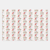 Bull Terrier Dog Christmas Pattern Geschenkpapier Set (Vorderseite)