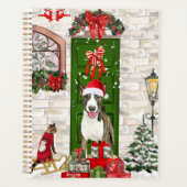 Bull Terrier Dog Christmas Planer (Vorderseite)