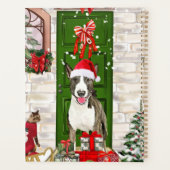 Bull Terrier Dog Christmas Planer (Rückseite)