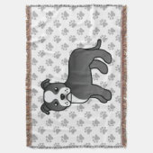 Bull Terrier Dog Decke (Vorderseite Vertikal)
