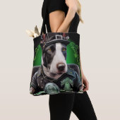 Bull Terrier Dog Fahrrad St. Patrick's Day Tasche (Von Nahem)
