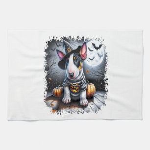 Bull Terrier Dog Halloween Geschirrtuch