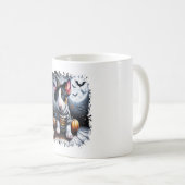 Bull Terrier Dog Halloween Kaffeetasse (VorderseiteRechts)