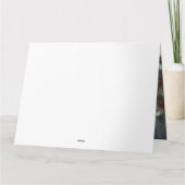 Bull Terrier Dog im Schnee Weihnachten Karte (Rückseite)