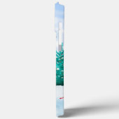 Bull Terrier Dog im Schnee Weihnachtshundehaus Case-Mate iPhone Hülle (Rückseite / Links)