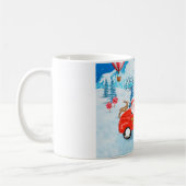 Bull Terrier Dog in Christmas Delivery Truck Schne Kaffeetasse (Links)