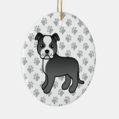 Bull Terrier Dog Keramik Ornament (Rechts)