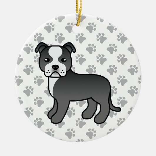 Bull Terrier Dog Keramik Ornament (Vorne)