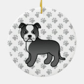 Bull Terrier Dog Keramik Ornament (Hinten)