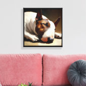 Bull Terrier Dog Leinwanddruck (Insitu (Wohnzimmer))