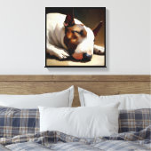 Bull Terrier Dog Leinwanddruck (Insitu (Schlafzimmer))