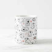 Bull Terrier Dog Lover Seamless Muster Kaffeetasse (Mittel)