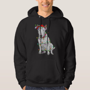 Bull Terrier Dog Lover Xmas Weihnachtsmannmütze Bu Hoodie