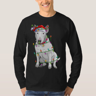 Bull Terrier Dog Lover Xmas Weihnachtsmannmütze Bu T-Shirt