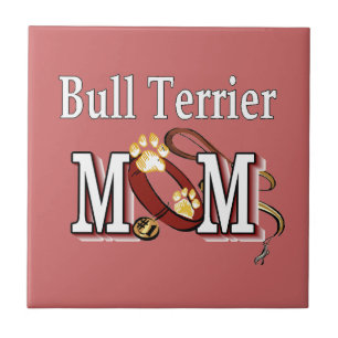 Bull Terrier Dog MAMA Fliese