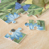 Bull Terrier Dog mit Blume Spring Puzzle (Seite)