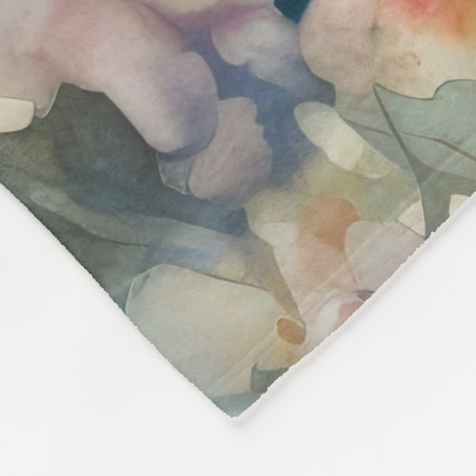 Bull Terrier Dog mit Ostereier Urlaub Fleecedecke (Ecke)