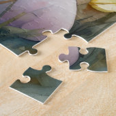 Bull Terrier Dog mit Ostereier Urlaub Puzzle (Seite)