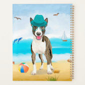Bull Terrier Dog on Beach Planer (Rückseite)