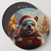 Bull Terrier Dog Roller Untersetzer Weihnachten Button (Vorne & Hinten)