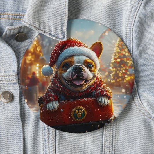 Bull Terrier Dog Roller Untersetzer Weihnachten Button (Beispiel)