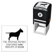 Bull Terrier Dog Silhouette Permastempel (Beispiel)