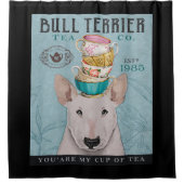 Bull Terrier Dog Tea Duschvorhang (Vorderseite)