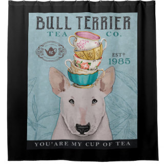 Bull Terrier Dog Tea Duschvorhang
