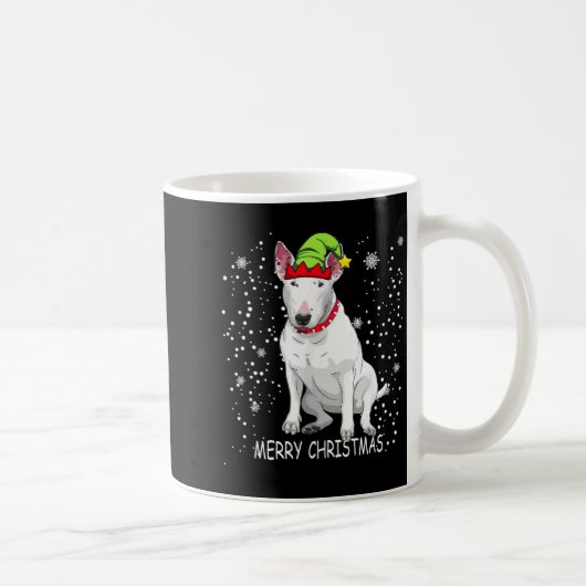 Bull Terrier Dog Tree Christmas Sweater Xmas Dogs Kaffeetasse (Rechts)
