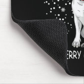 Bull Terrier Dog Tree Christmas Sweater Xmas Dogs Mousepad (Ecke)